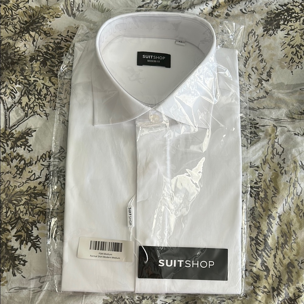 NWT - Men's White French Cuff Dress Shirt